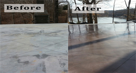 Residential Stained Concrete